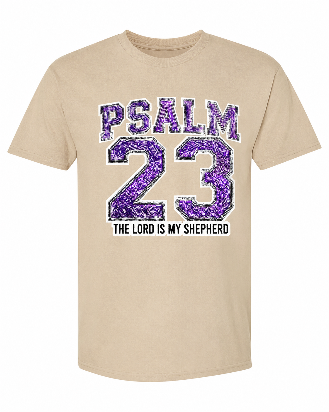 Psalm 23 Sequin Patch T-Shirt