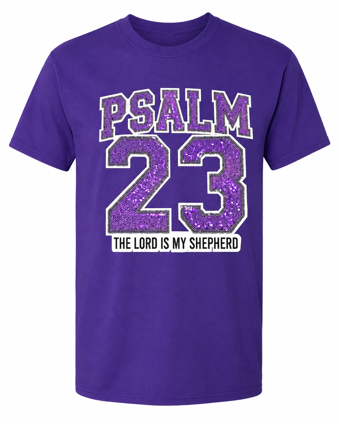 Psalm 23 Sequin Patch T-Shirt