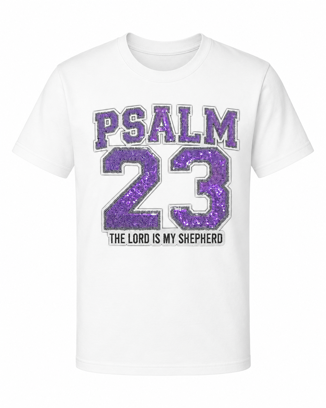 Psalm 23 Sequin Patch T-Shirt